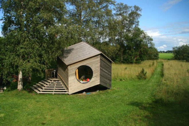 NOA Polyhedral House, Jaanus Orgusaar, noa, garden shed, prefab kit home, polyhedral house, prefab, tiny home