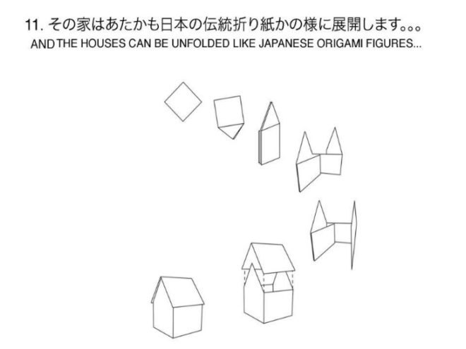 Origami Houses, Architecture Global Aid, emergency shelter, disaster shelter, origami folding house