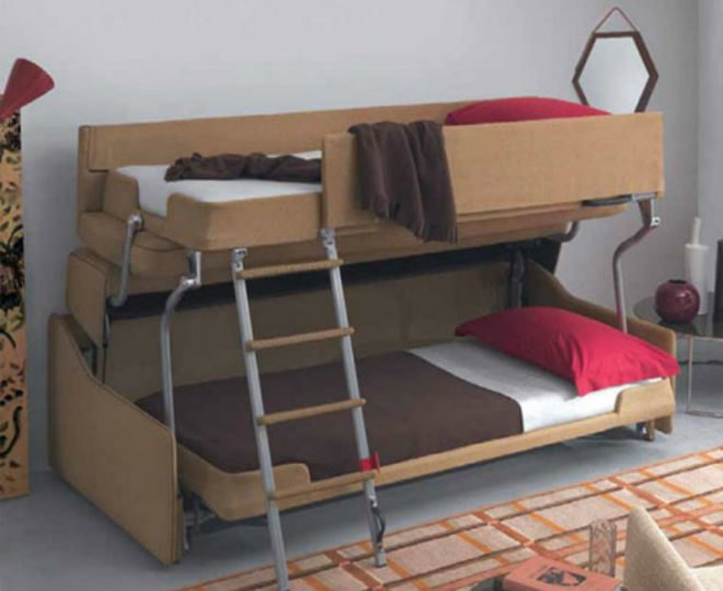 Resource Furniture, space-saving furniture, modular furniture, transforming furniture, Palazzo Transforming Sofa Bed, Palazzo Bunk Beds, furniture for small spaces