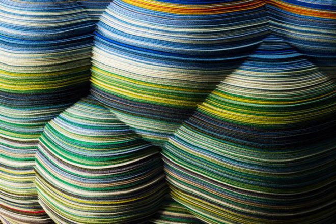 Richard Hutten, biodegradable, Layers Cloud Chair, Divina fabrics by Kvadrat, green furniture, Recycling / Compost, Milan Furniture Fair, Green Materials,