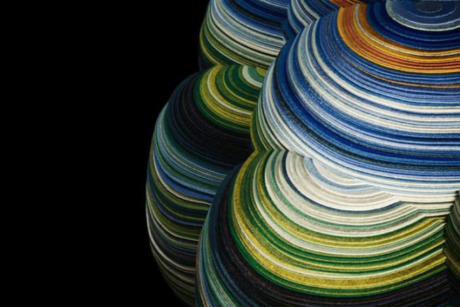 Richard Hutten, biodegradable, Layers Cloud Chair, Divina fabrics by Kvadrat, green furniture, Recycling / Compost, Milan Furniture Fair, Green Materials,
