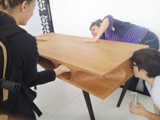 catable, multifunctional work desk, workstation, lycs architecture, ruan hao, cat paradise, milan design week, milan university, cats, pet, catitecture, wooden table, wood, tunnels, cat maze
