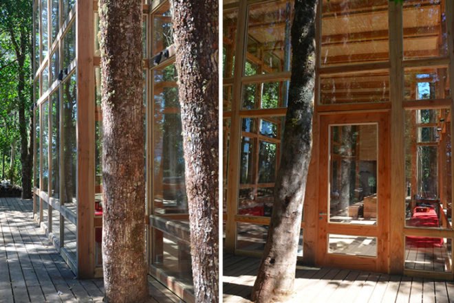 Squella Arquitectos, Chile, the House at Rupanco Lake, native forest, glazed home, home in the woods, transparent architecture, architecture, green materials