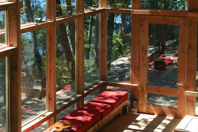Squella Arquitectos, Chile, the House at Rupanco Lake, native forest, glazed home, home in the woods, transparent architecture, architecture, green materials