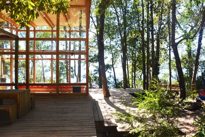 Squella Arquitectos, Chile, the House at Rupanco Lake, native forest, glazed home, home in the woods, transparent architecture, architecture, green materials
