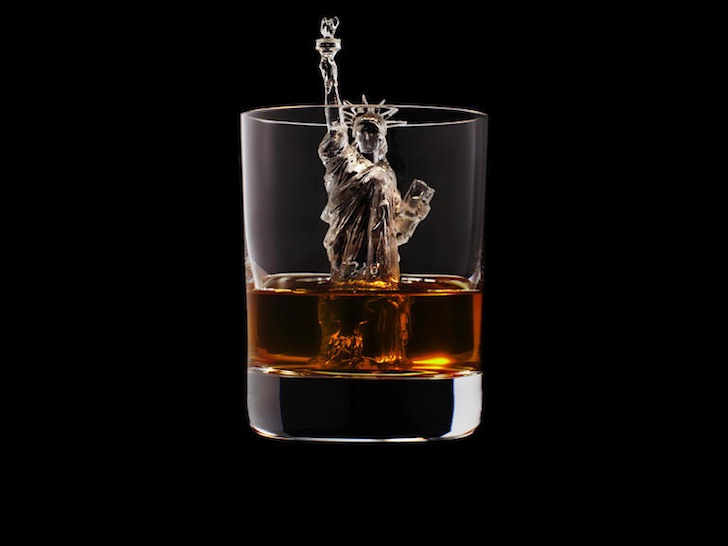 Suntory, Suntory whisky, whisky, 3d on the rocks, ice sculptures, ice cubes, cnc rounter, cnc machine, cnc mills, cnc milled ice, bill murray, tbwa\hakuhodo, statue of liberty, autodesk 123 catch, 123 catch software, cnet, kinkakuji, zen Buddhist temple, Suntory campaign