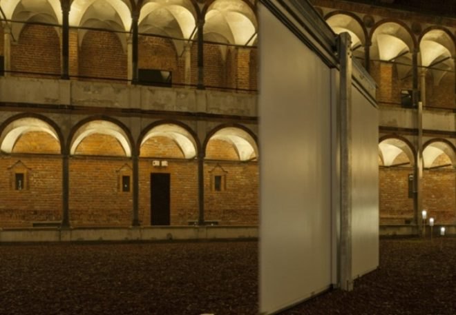 Torafu Architects, Sliding Nature Installation, Milan Design Week 2014, Panasonic exhibit, milan 2014, University of Milan, LED lighting
