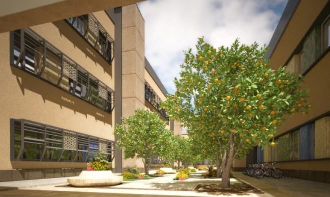 UPA, Al Qassim Green University, LEED certification, Gold LEED certification Iraq, First LEED certification for Iraq, LEED criteria, green technology education, architecture, urban design, university design, Iraq university LEED, eco-design,