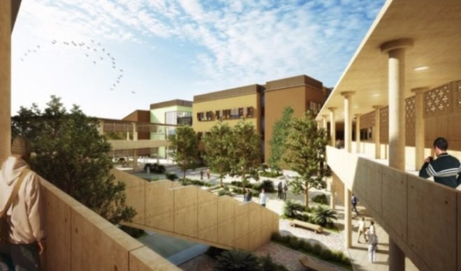 UPA, Al Qassim Green University, LEED certification, Gold LEED certification Iraq, First LEED certification for Iraq, LEED criteria, green technology education, architecture, urban design, university design, Iraq university LEED, eco-design,