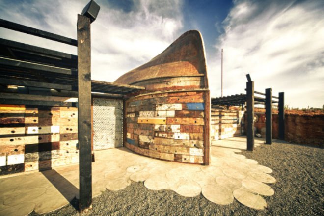 Vena Cava Winery, Alejandro D'Acosta, Claudia Turrent, eco winery, eco vineyard, baja, upcycled boats, reclaimed materials, salvaged materials