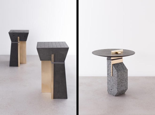 Studio Formafantasma create beautiful art from volcanic lava, De Natura Fossilium by De Natura Fossilium, De Natura Fossilium made from material collected at Europe's last two active volcanos. Studio Formafantasma use igneous rock to create unique pieces of art, obsidian mirror by Studio Formafantasma, Studio Formafantasma experiment with volcanic fiber to create hand-woven wall art, hand-blown glass artwork made from the volcanic rocks of Mt Etna