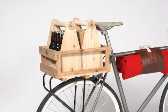Lumbürr Co, Lumbürr bicycle, picnics, antler handlebars, antler drop bars, brooks saddle, six pack o kubb game, mason jars, woodworkers, craftsmanship, locally sourced materials, handmade,