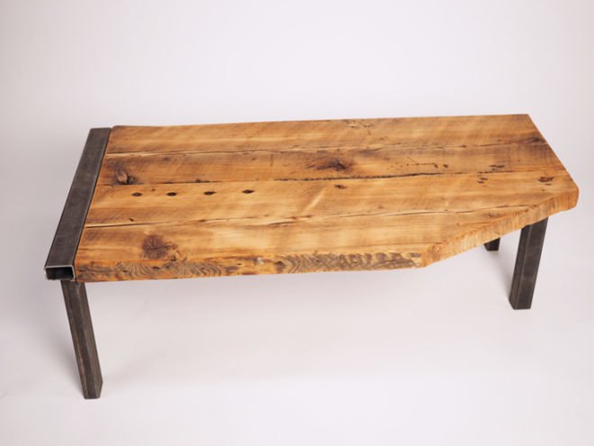 Upcycled coffee table, recycled materials, reclaimed wood, old timber, scrap metal, old wood, upcycled table, reclaimed table