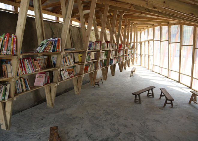 Shuanghe village community center, Yunnan earthquake reconstruction, polycarbonate doors, memorial plaza in China, Olivier Ottevaere, John Lin, University of Hong Kong, The Pinch community center, public library rooftop playground,