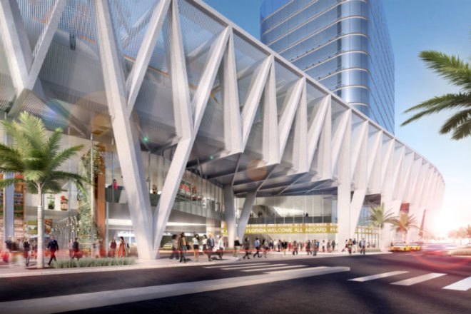 All Aboard Florida, SOM, Miami, miami train station, zyscovich architects, rail network, florida rail