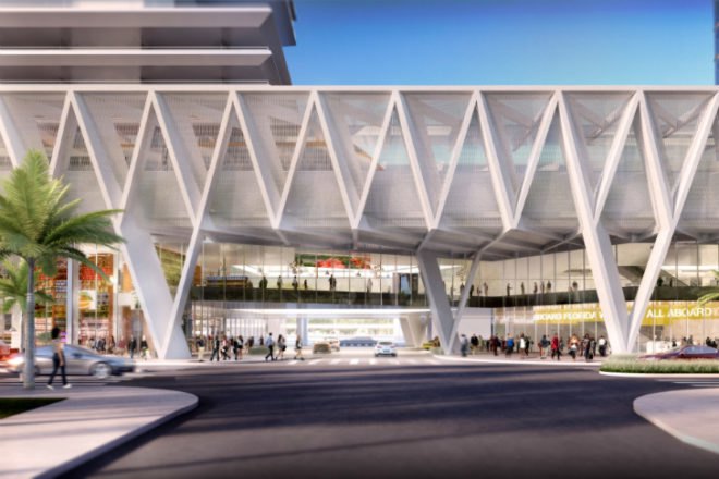 All Aboard Florida, SOM, Miami, miami train station, zyscovich architects, rail network, florida rail