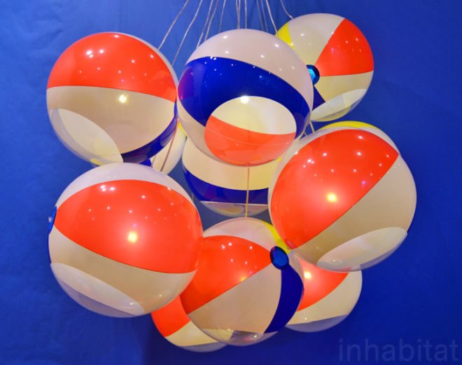 TobyHouse, Beach Ball Lights, icff, international contemporary furniture fair, new york design week, icff 2014, green design, sustainable design, green design events, design show, nydw, new york design week 2013, green interiors, sustainable interiors, green furniture, eco furniture, green products, green lighting, energy-efficient lighting, recycled materials