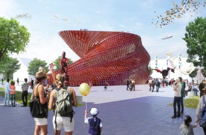shitang pavilion, daniel libeskind, vanke, vanke china, milan expo, 2015 milan expo, milan world expo, 2015 world expo, china pavilion, vanke world expo pavilion, daniel libeskind studio, urbanization, china, migrant workers