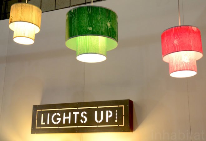 Faux Bois Lamps, LIghts Up, icff, international contemporary furniture fair, new york design week, icff 2014, green design, sustainable design, green design events, design show, nydw, new york design week 2013, green interiors, sustainable interiors, green furniture, eco furniture, green products, green lighting, energy-efficient lighting, recycled materials