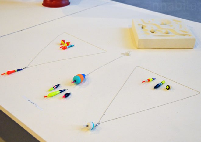 Fishing Lure Jewelry, Field Experiments, sight unseen, sight unseen offsite, green design, sustainable design, new york design week, nydw, nycXdesign, green furniture, green interiors, sustainable furniture, eco furniture, eco products, green lighting, energy-efficient lighting, recycled materials, sustainable materials, innovative design