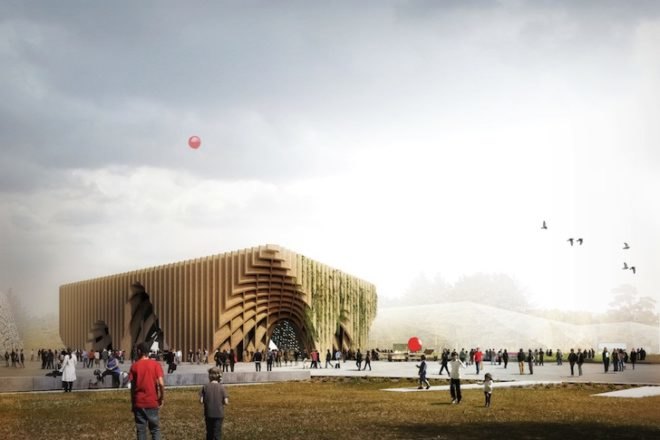 2015 world expo, 2015 milan world expo, world expo milan, france pavilion, french pavilion world expo 2015, french pavilion milan world expo, xtu architects, feeding the planet energy for life, farm to table, hops, timber frame, world hunger, hydroponics, hydroponic vegetables, vaulted ceilings, great market, france great market