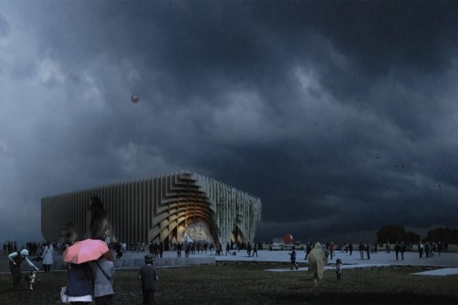 2015 world expo, 2015 milan world expo, world expo milan, france pavilion, french pavilion world expo 2015, french pavilion milan world expo, xtu architects, feeding the planet energy for life, farm to table, hops, timber frame, world hunger, hydroponics, hydroponic vegetables, vaulted ceilings, great market, france great market