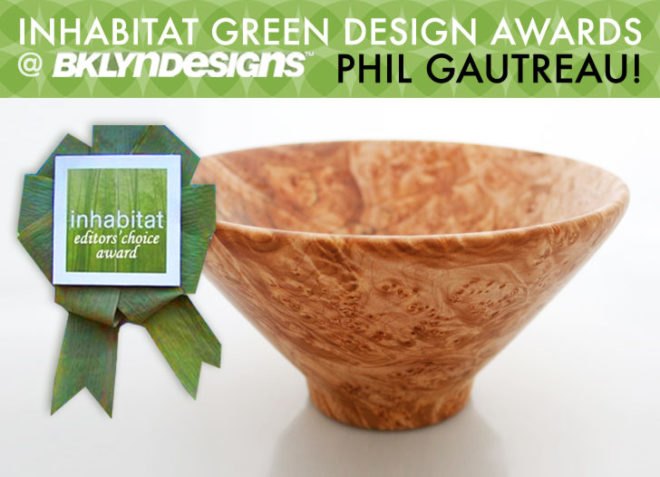 Phil Gautreau, reclaimed wood, recycled wood, repurposed wood, reused wood, sustainable furniture, wood castoffs, wooden bowls, salvaged wood, hand turned wood bowls, green design, sustainable design, green products, green interiors, reclaimed wood bowls, salvaged wood bowls, green kitchen, locally sourced wood