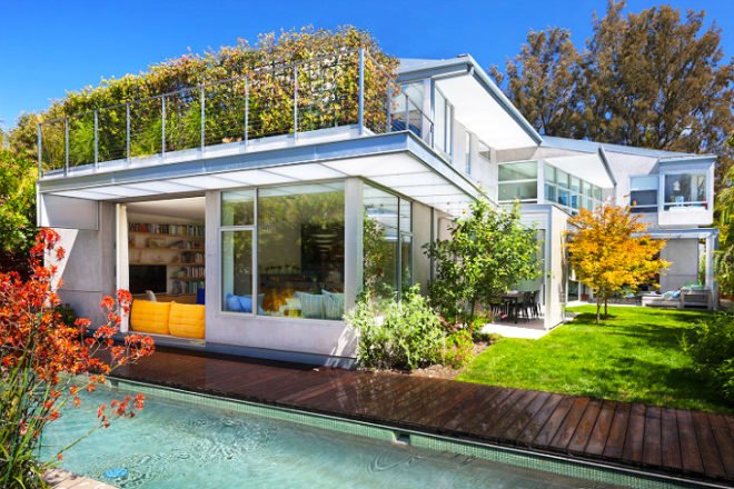 net zero, zero energy, net zero home, solar home, solar power, photovoltaics, georgina residence, buzz yudell, tina beebe, moore ruble yudell, santa monica, eco home, green home, green design, green building, green architecture, sustainable building, sustainable design, sustainable architecture, eco design