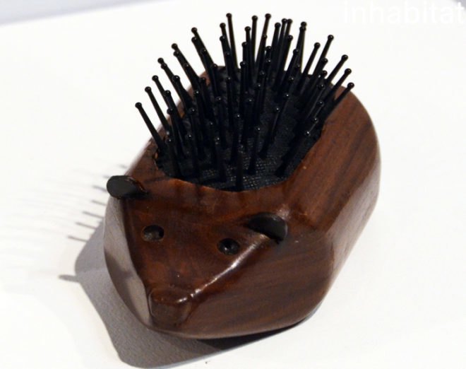 Richie the Hedgehog Brush, Giuliana Gentile design, Giuliana Gentile hair brush, ICFF 2014 design, ICFF 2014 hair brush, Locks of Love charity, design for children, humanitarian design, help children design, Parsons Small Things Matter Exhibit, Areaware ICFF