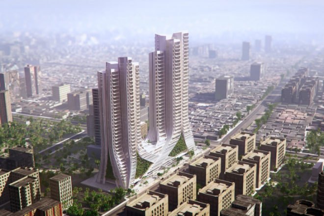 Grove Towers, 3XN, mumbai, green tower, eco tower, ornate spaces, vertical garden
