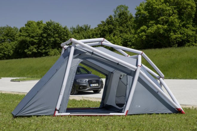 Hemiplanet tent, Hemiplanet inflatable tent, Hemiplanet car tent, Hemiplanet Audi Q3 tent, Audi Q3, Audi Q3 tent kit, Wörthersee Festival