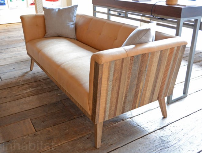 Mark Jupiter, Reclaimed Wood Couch, bklyn designs, new york design week, bklyn designs 2014, sustainable design, green design, green furniture, reclaimed wood, sustainable furniture, green interiors, sustainable interiors, green products, eco friendly design, recycled materials, sustainable materials, nydw, new york design week 2014