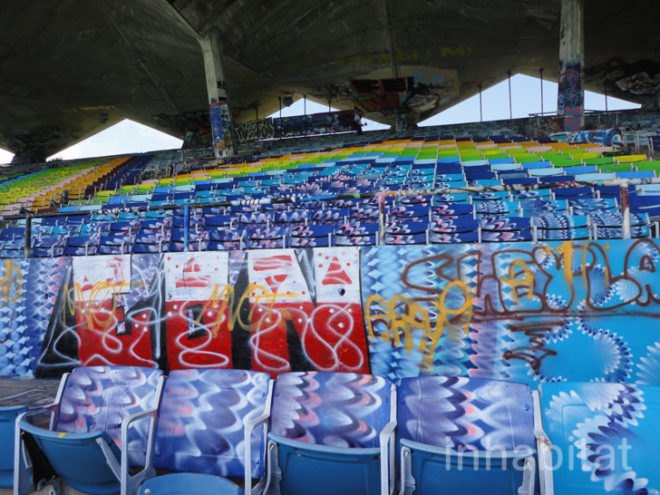 green design, eco design, sustainable design, Miami Marine Stadium, Friends of the miami marine stadium, graffiti, Logan Hicks, waterfront park Miami, passive design, Hilario Candela, adaptive reuse