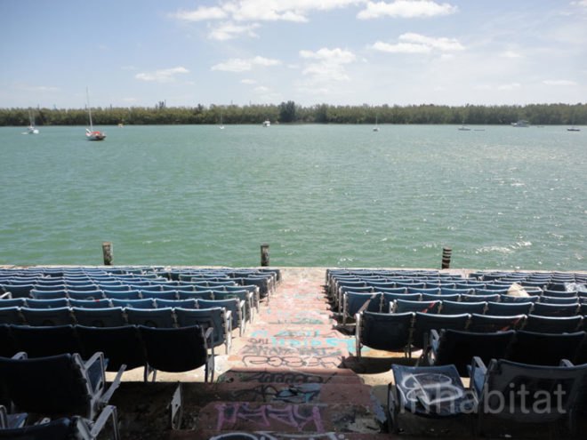 green design, eco design, sustainable design, Miami Marine Stadium, Friends of the miami marine stadium, graffiti, Logan Hicks, waterfront park Miami, passive design, Hilario Candela, adaptive reuse
