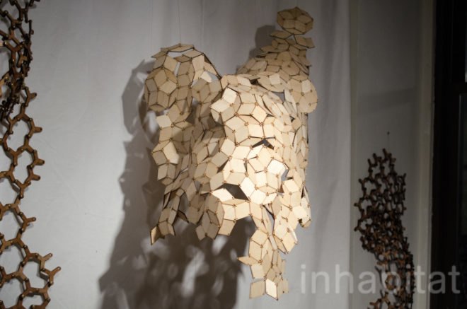 New York University, NYU, ITP, NYU ITP, Art, design, sustainable materials, green energy, ITP Spring Show 2014, ITP Spring Show, Growable Gown, clothes made from plants, Erin Smith, Sanniti Pimpley, PrintO-Bot, 2D printer, Tunnel Vision app, Bill Lindmeier, Bill Lindmeier, 3D Printing, 3D printers, Pamela Liou, 3D printed textiles, Fluid Geometry, Wyna Liu, smartphone app, iPhone, iPhone apps, MTA apps, navigation apps,