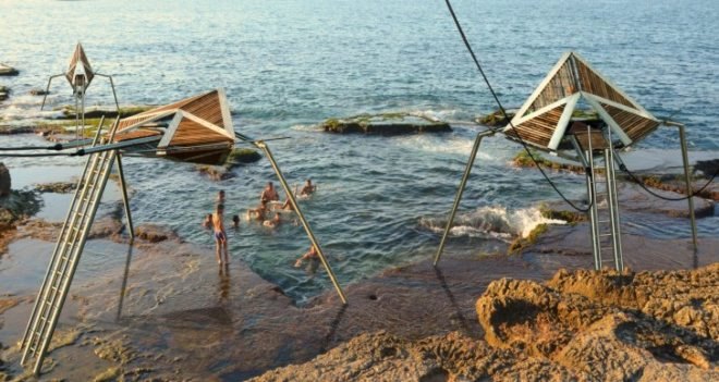 Najjar & Najjar Architects, IRIS, kinematic structures, sustainable architecture, energy harvesting, beirut, ocean energy , coastal protection,