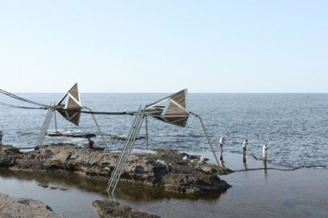 Najjar & Najjar Architects, IRIS, kinematic structures, sustainable architecture, energy harvesting, beirut, ocean energy , coastal protection,