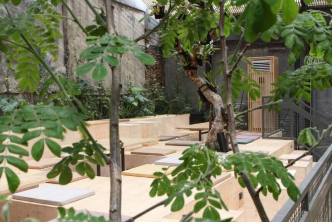 Three Buns Restaurant , PTT Group, Adam Penney, architecture, restaurant design, greenhouse dining, farm to table, dining in jakarta, indonesia, Kebayoran Baru,