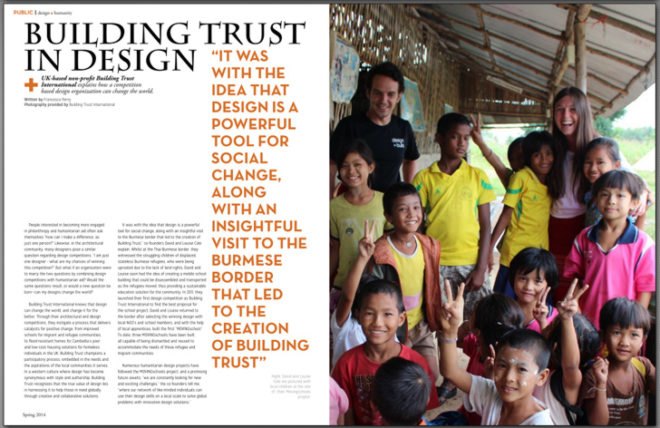 Public interest design, architecture, design, humanitarian, social impact, journal, PUBLIC Journal, activist, magazine, community-based design,