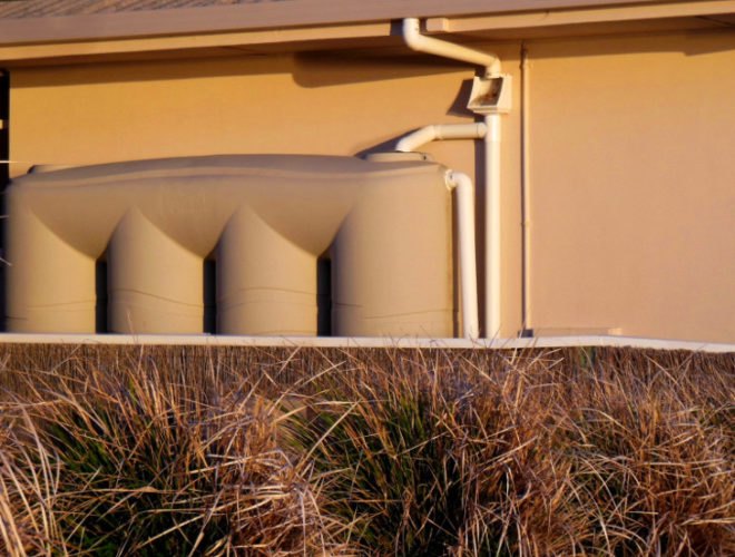 Rainwater tanks, Green technology, green tech home, rainwater collection system, climate change, drought, drought-proof architecture, National Climate Assessment, Ed Begley Jr., LEED, LEED Platinum homes in CA, California drought, how to live in a drought