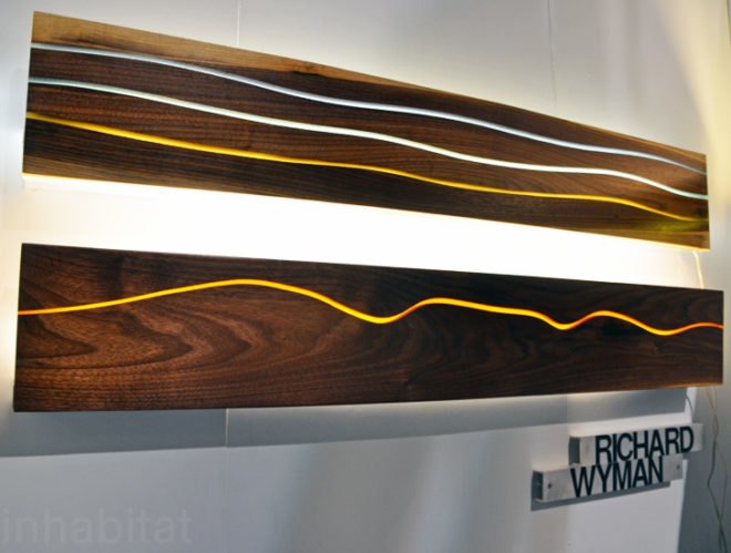 Richard Wyman, Wood Lamps, bklyn designs, new york design week, bklyn designs 2014, sustainable design, green design, green furniture, reclaimed wood, sustainable furniture, green interiors, sustainable interiors, green products, eco friendly design, recycled materials, sustainable materials, nydw, new york design week 2014