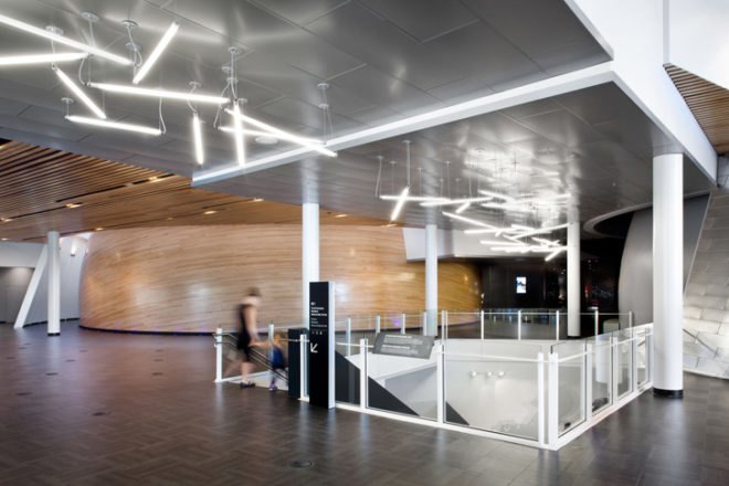 Rio Tinto Alcan Planetarium, Montreal Planetarium, Cardin Ramirez Julien, AEdifica planetarium, planetarium architecture, planetarium Canada, sustainable building, reused building materials, recycled building materials, space facility, space observation, Montreal architecture, Canadian architects