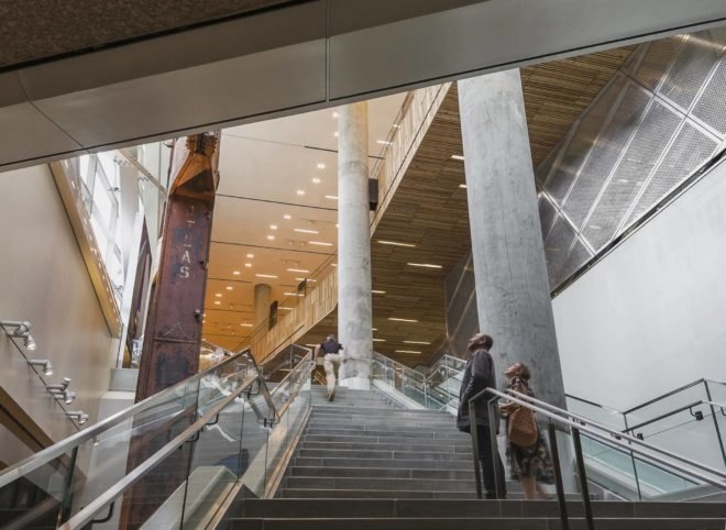 9/11, 9/11 Memorial, 9/11 Memorial Museum, world trade center, WTC, world trade center memorial, ground zero memorial, ground zero, ground zero museum, last column, survivor’s stairs, Davis Brody Bond, September 11,