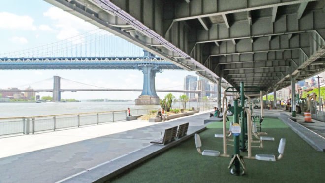 gametime, game time, shop architects, Outdoor Exercise Machines, East River Waterfront Esplanade, lower manhattan, lower east side, outdoor elliptical machines, green design, design for health, design for fitness, eco design, sustainable design, fitness chinatown, outdoor fitness room