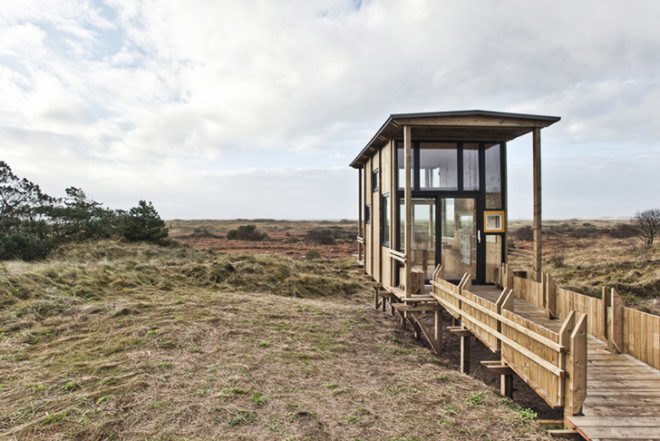 TYIN Tegnestue, Norway, Norwegian wood, low-impact cabin, wooden poles fundations, local materials, recycled windows, Mexican and Norwegian students, Lyset paa Lista, Architecture, Tiny Homes, Recycled Materials, Eco Tourism, Daylighting,