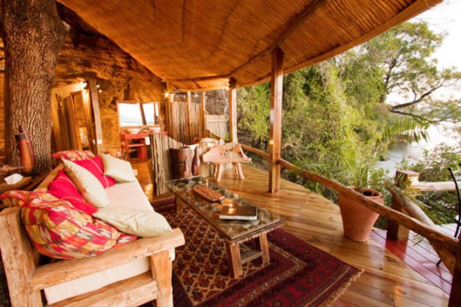 Tongabezi Tree House , Tongabezi Resort, Zambia resort, tree house design, luxury tree houses, wooden architecture, wooden resort, Africa resorts, Zambezi river, resort design, sustainable tree houses, Africa architecture