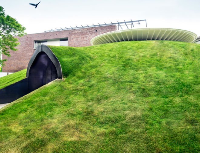 green design, eco design, sustainable design, International Architecture Biennale Rotterdam, Yourtopia, SeARCH design, grass pavilion, green roof