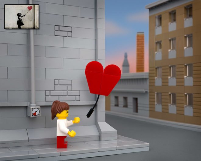 Jeff Friesen, Bricksy, LEGO, Banksy, photography, graffiti, street art, The Brick Fantastic, gallery, Banksy artworks made from LEGO, Banksy LEGO art, art