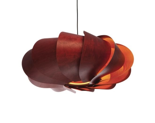 Nature inspired lamps, flora inspired lamps, eco friendly wood, fsc certified wood, Macmaster furniture, Macmaster design, alex Macmaster, icff 2014, pendant flower lamp, lotus lamp