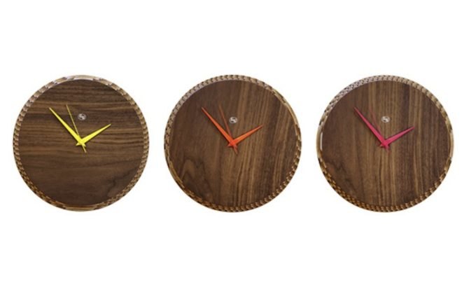 Liquid design, cardboard furniture, cardboard table, cardboard clock, corrugated cardboard, oak laminated veneer, walnut laminated veneer, ICFF 2014, sustainable furniture, environmentally friendly furniture, edge furniture, edge cardboard furniture